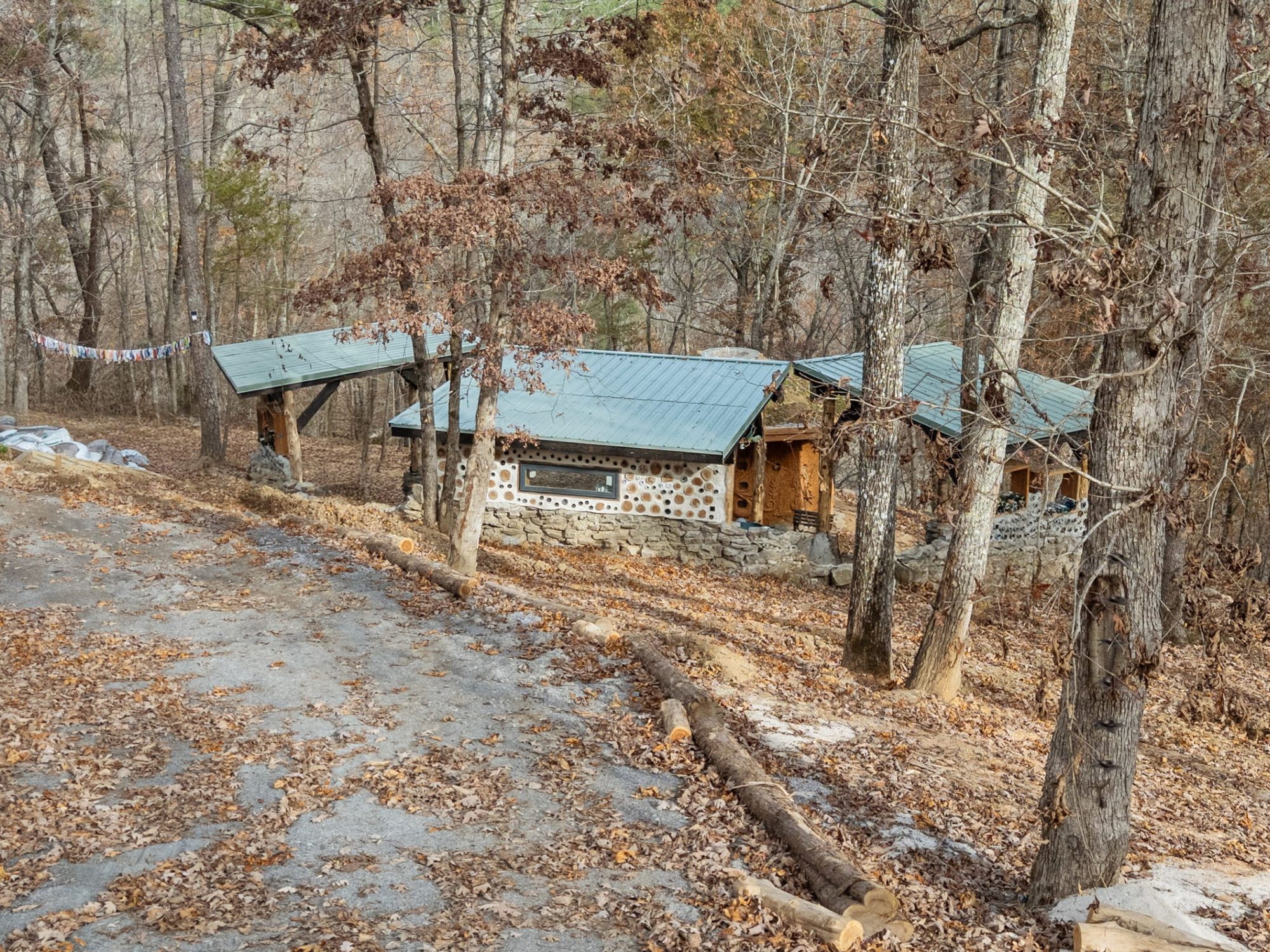 The village of cabins at Talking Water
