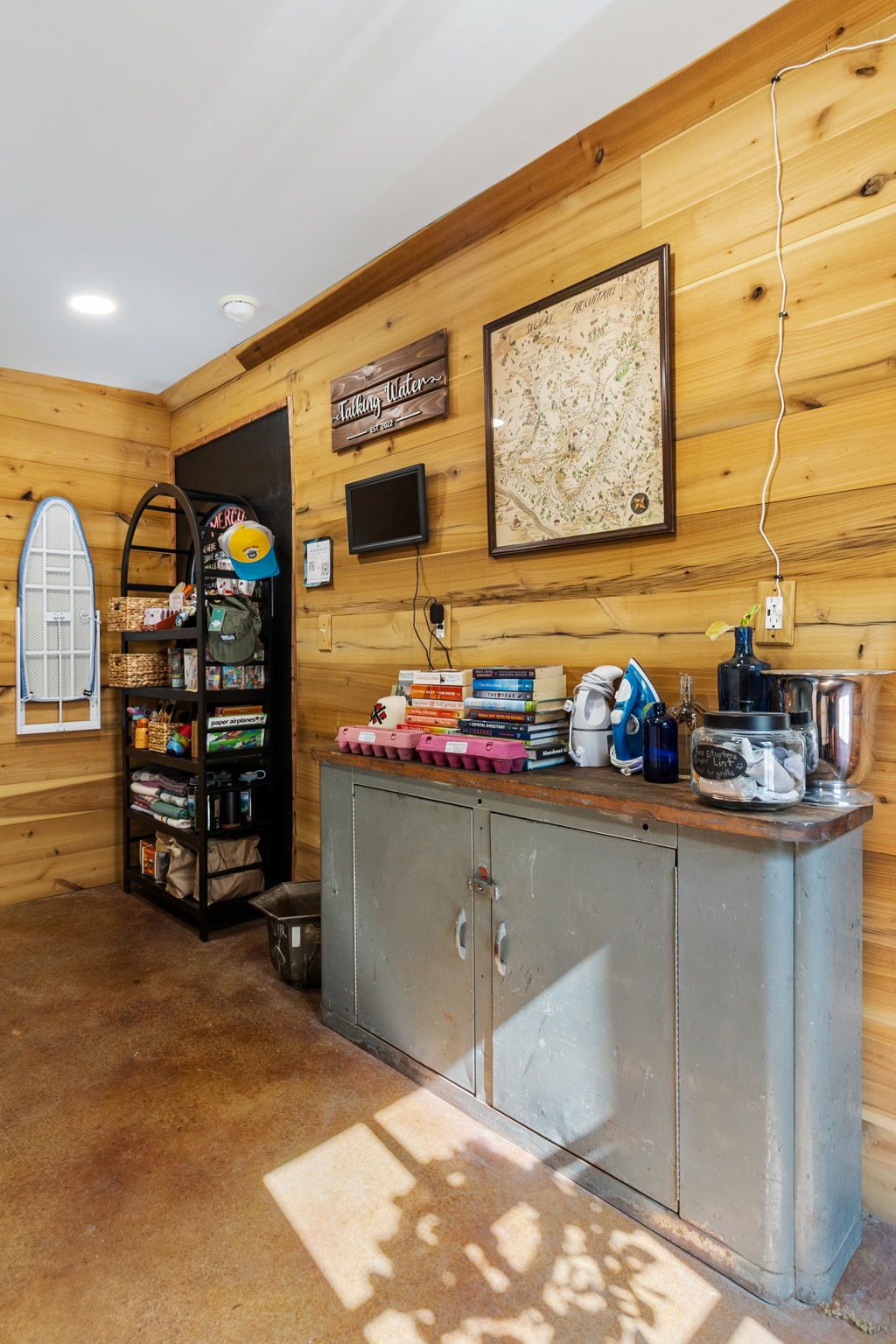 The coffee and board-game nook